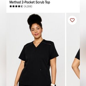 Fabletics- Black scrub top without Pride accents XXL/1X